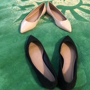 2 Pairs of ASOS ballet flats